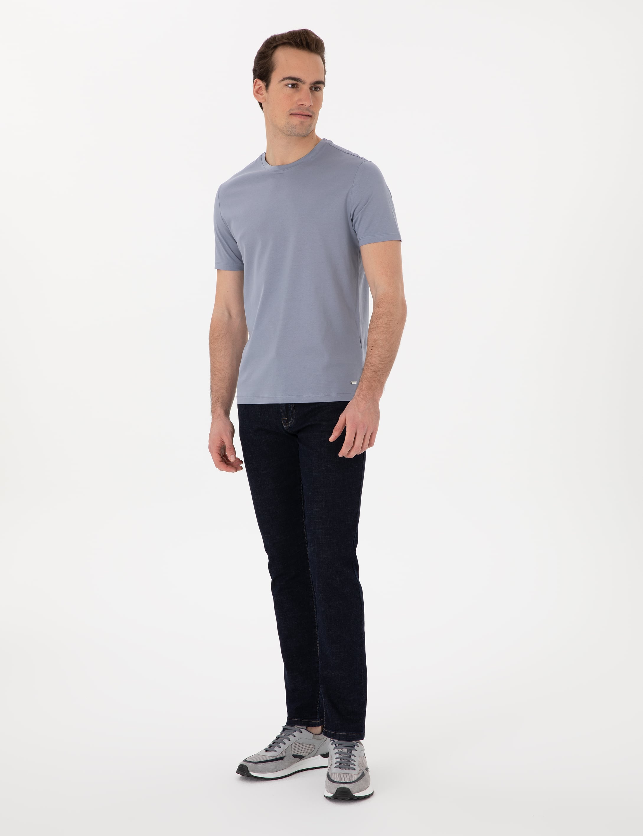 Mavi Slim Fit Merserize Basic Tişört