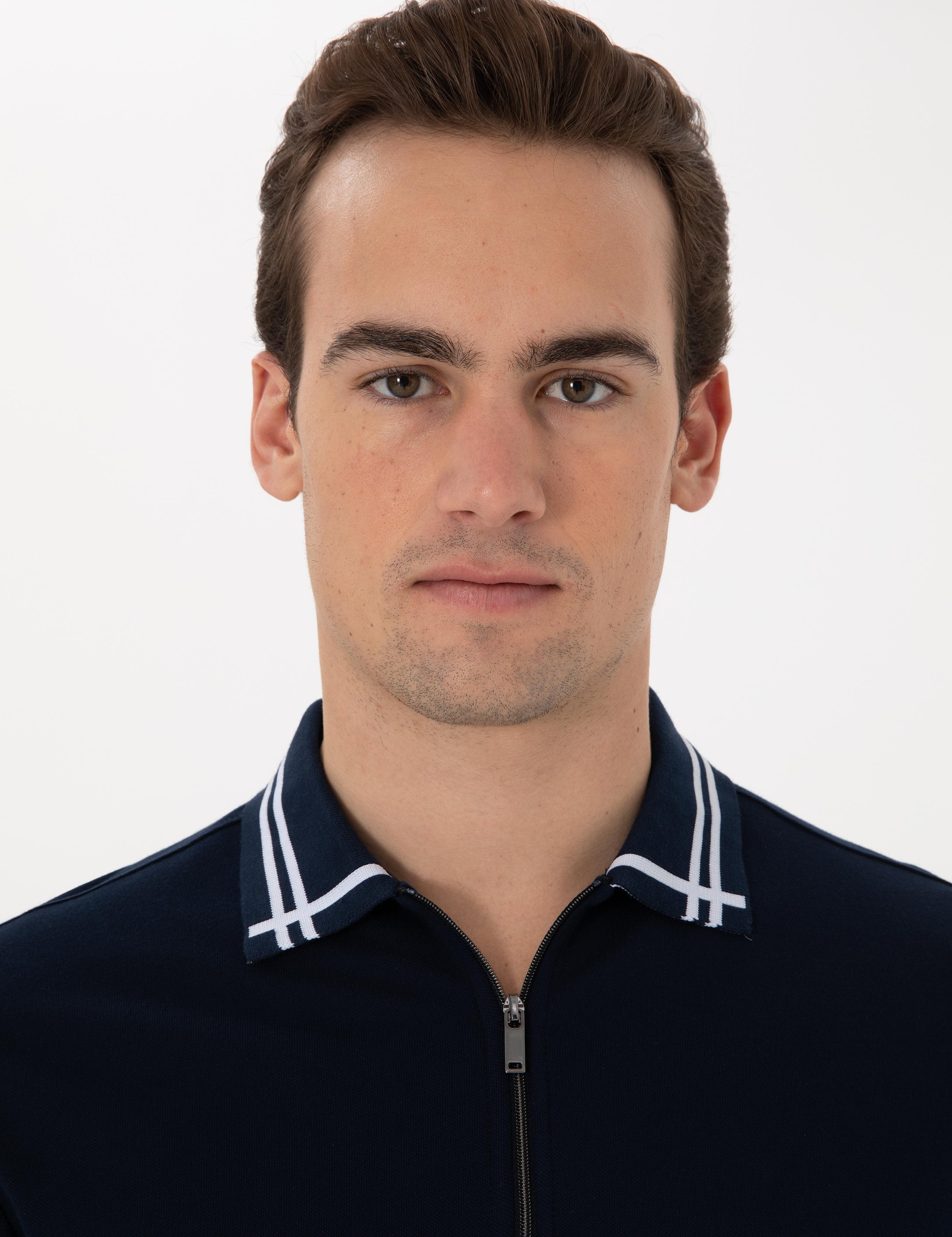 Lacivert Slim Fit Tişört