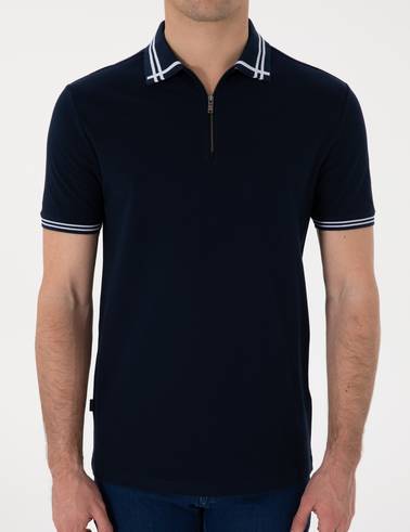 Lacivert Slim Fit Tişört