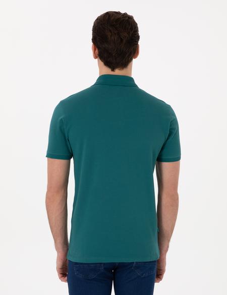 Zümrüt Slim Fit Kıvrılmaz Polo Yaka Basic Tişört - 50302561071