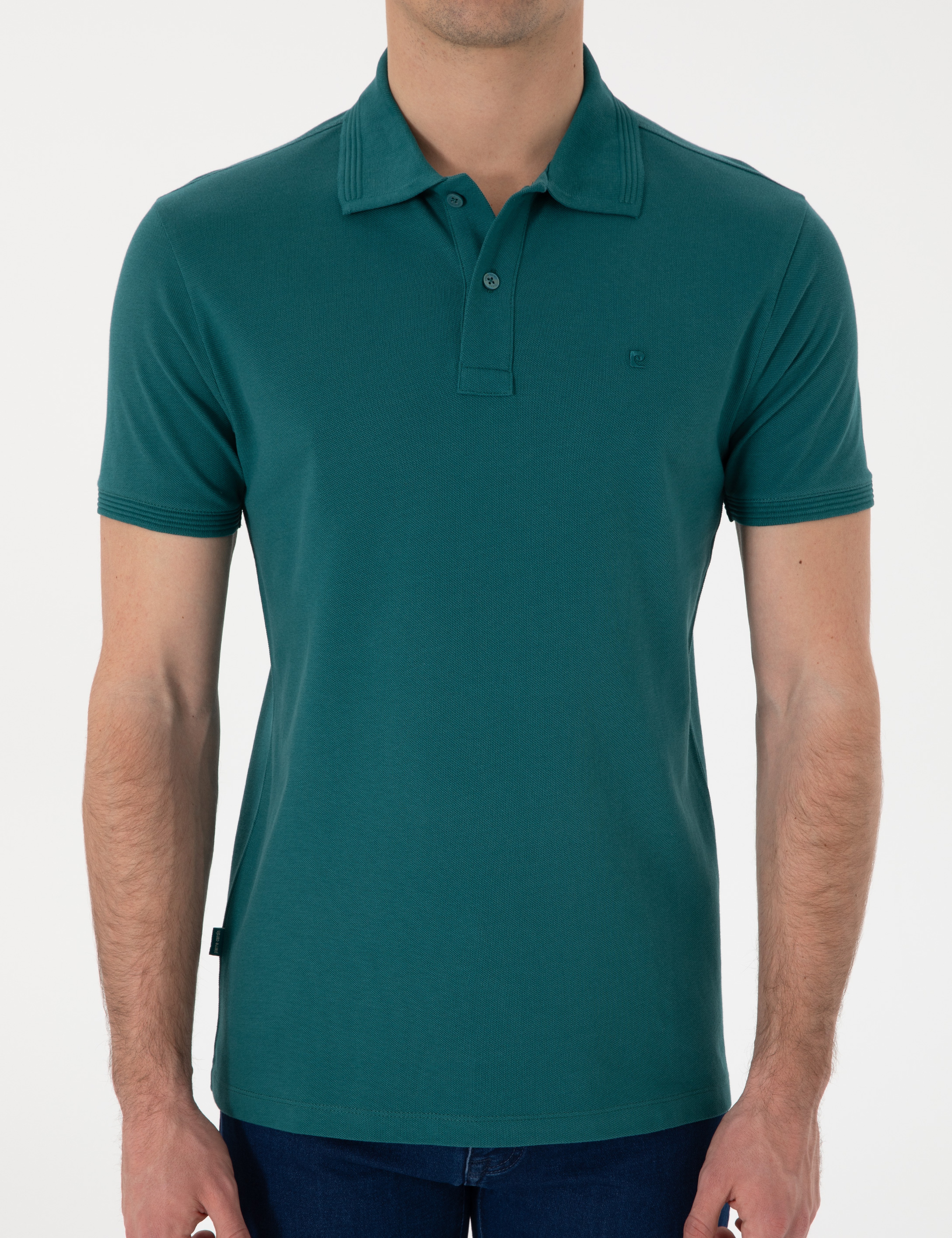 Zümrüt Slim Fit Kıvrılmaz Polo Yaka Basic Tişört - Image 6