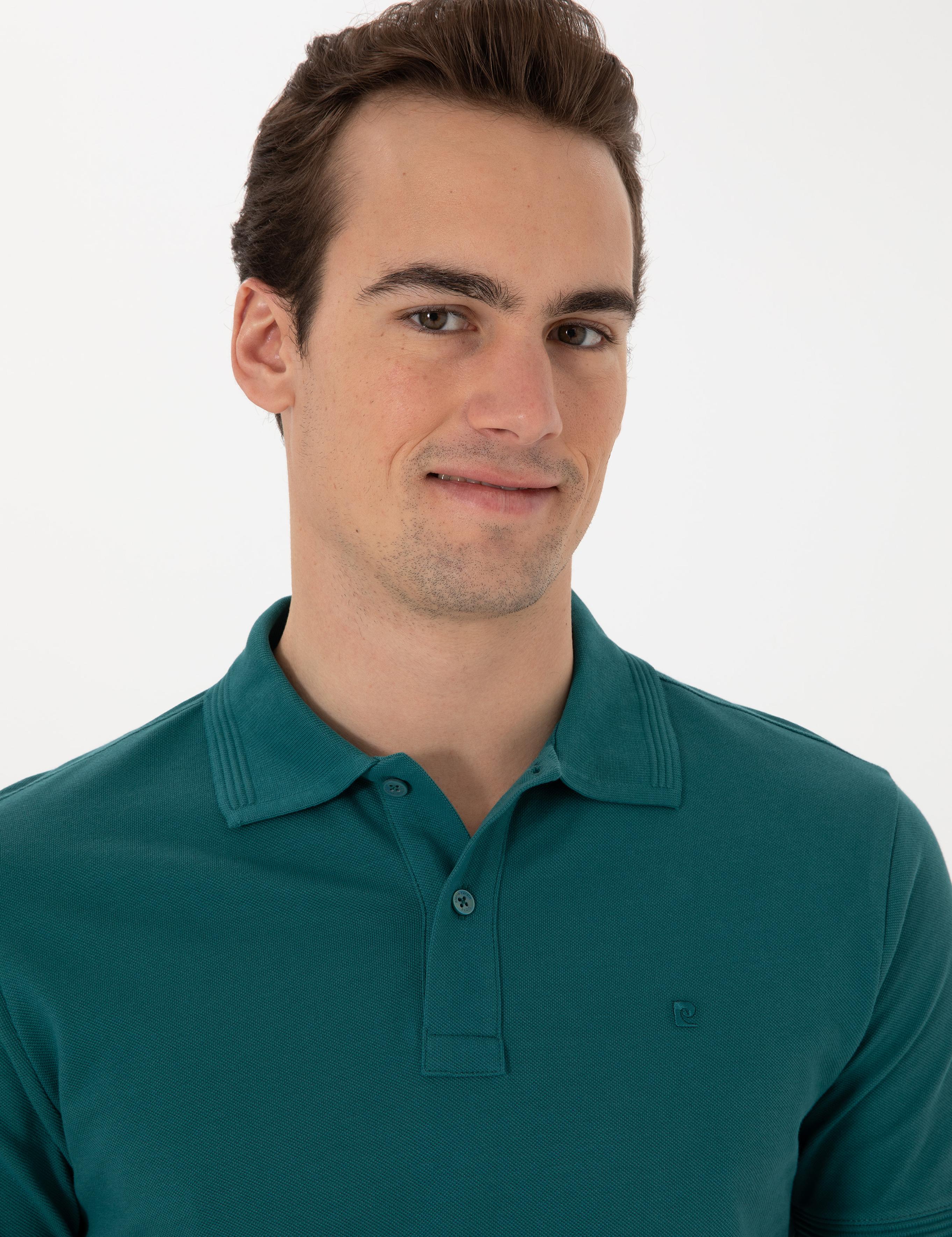 Zümrüt Slim Fit Kıvrılmaz Polo Yaka Basic Tişört