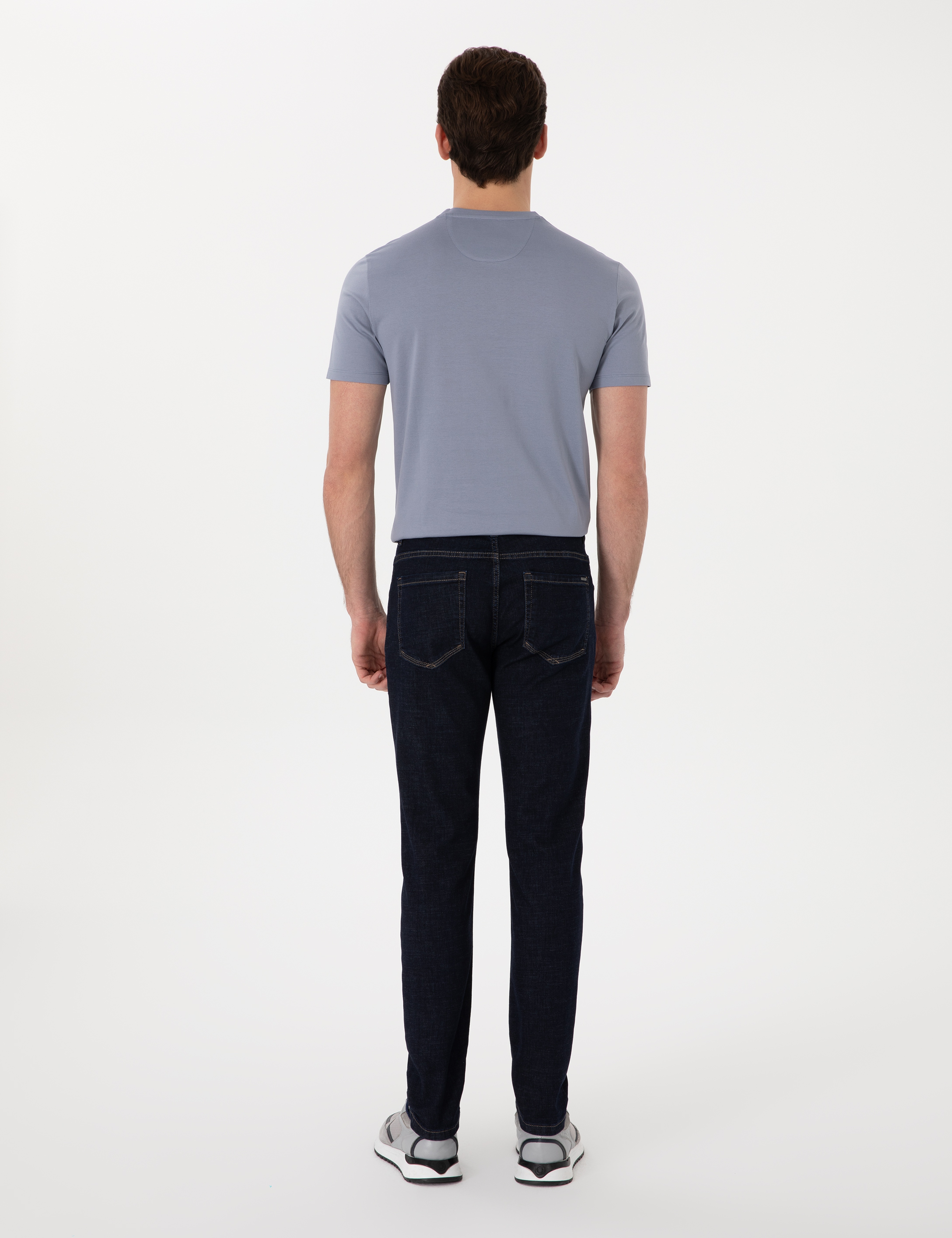 Lacivert Slim Fit Jean Pantolon - Image 4