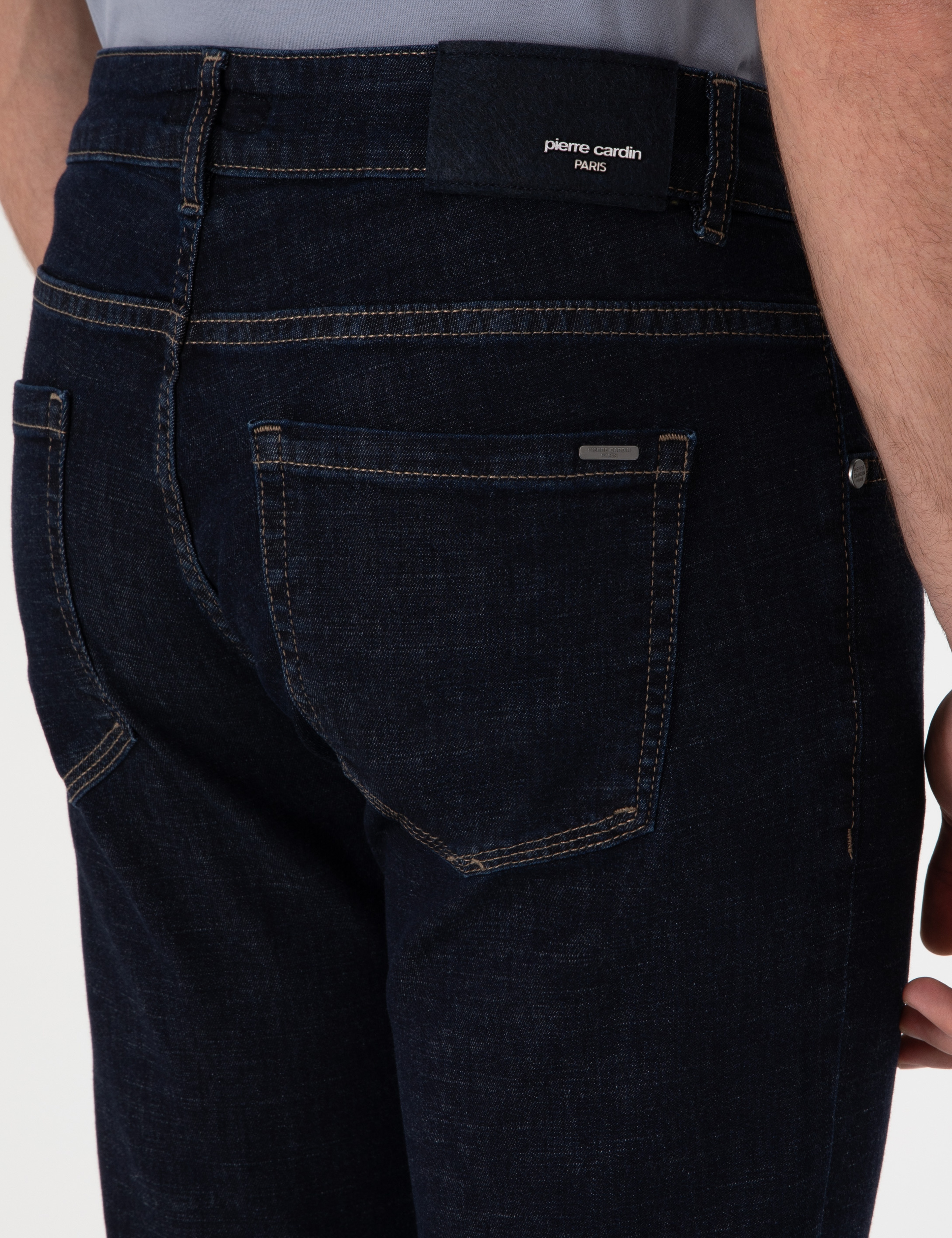 Lacivert Slim Fit Jean Pantolon - Image 6