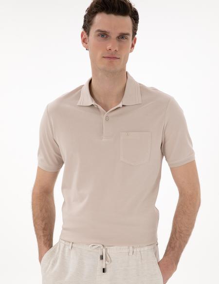 Taş Regular Fit %100 Pamuk Polo Yaka Basic Tişört - 50306552034