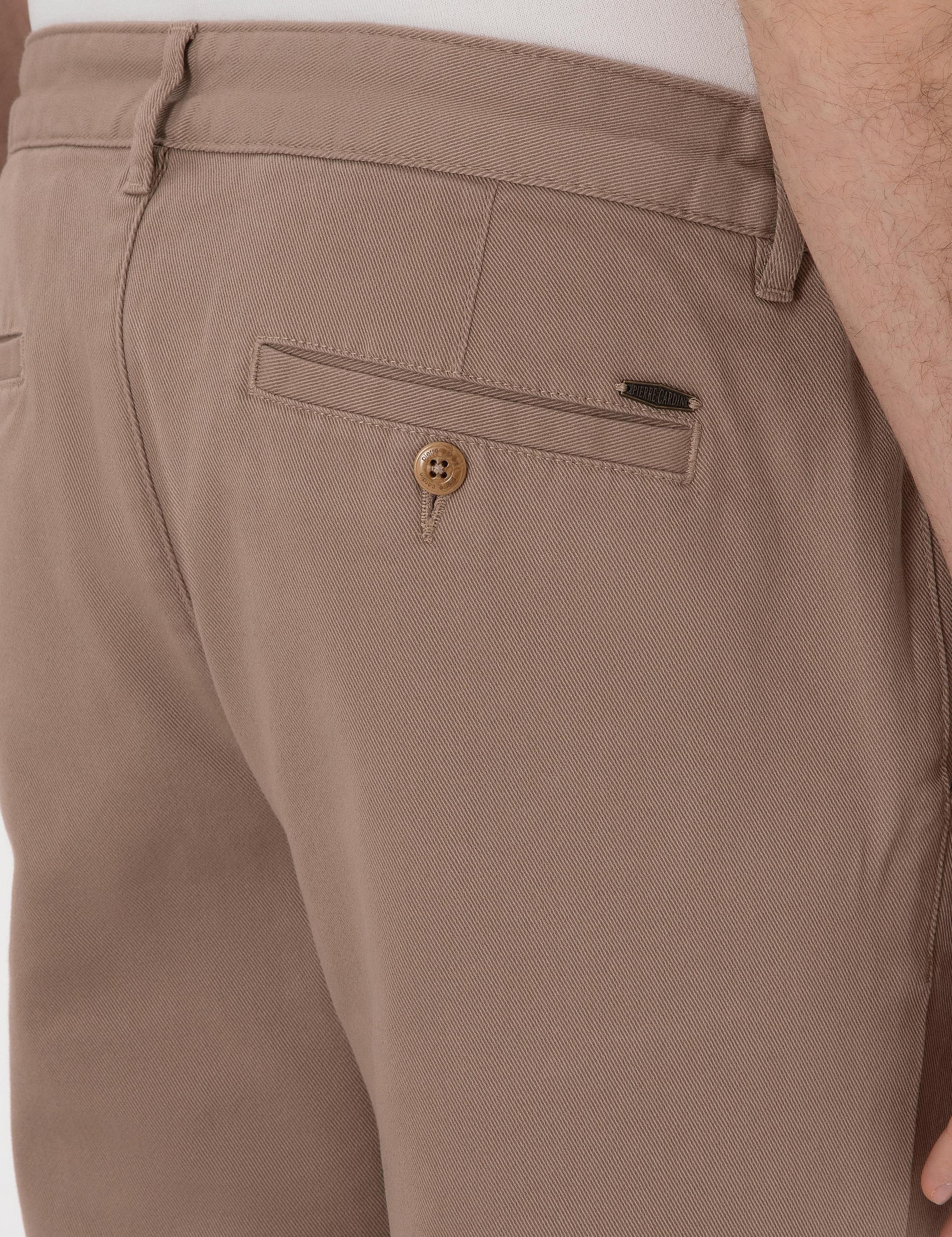 Vizon Slim Fit Beli Lastikli Kanvas Pantolon