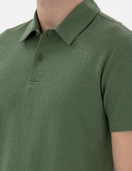 Haki Slim Fit Polo Yaka Tişört - 50307581010