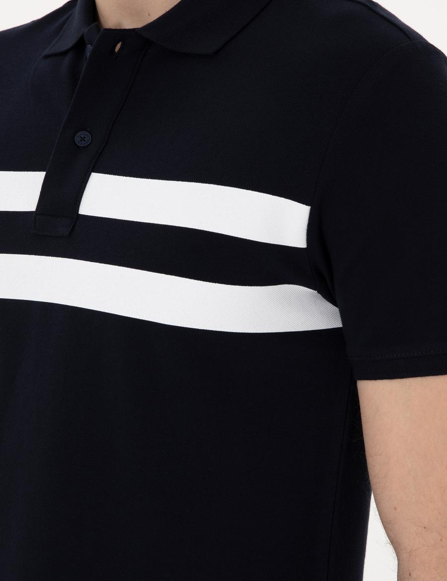 Lacivert Slim Fit Tişört