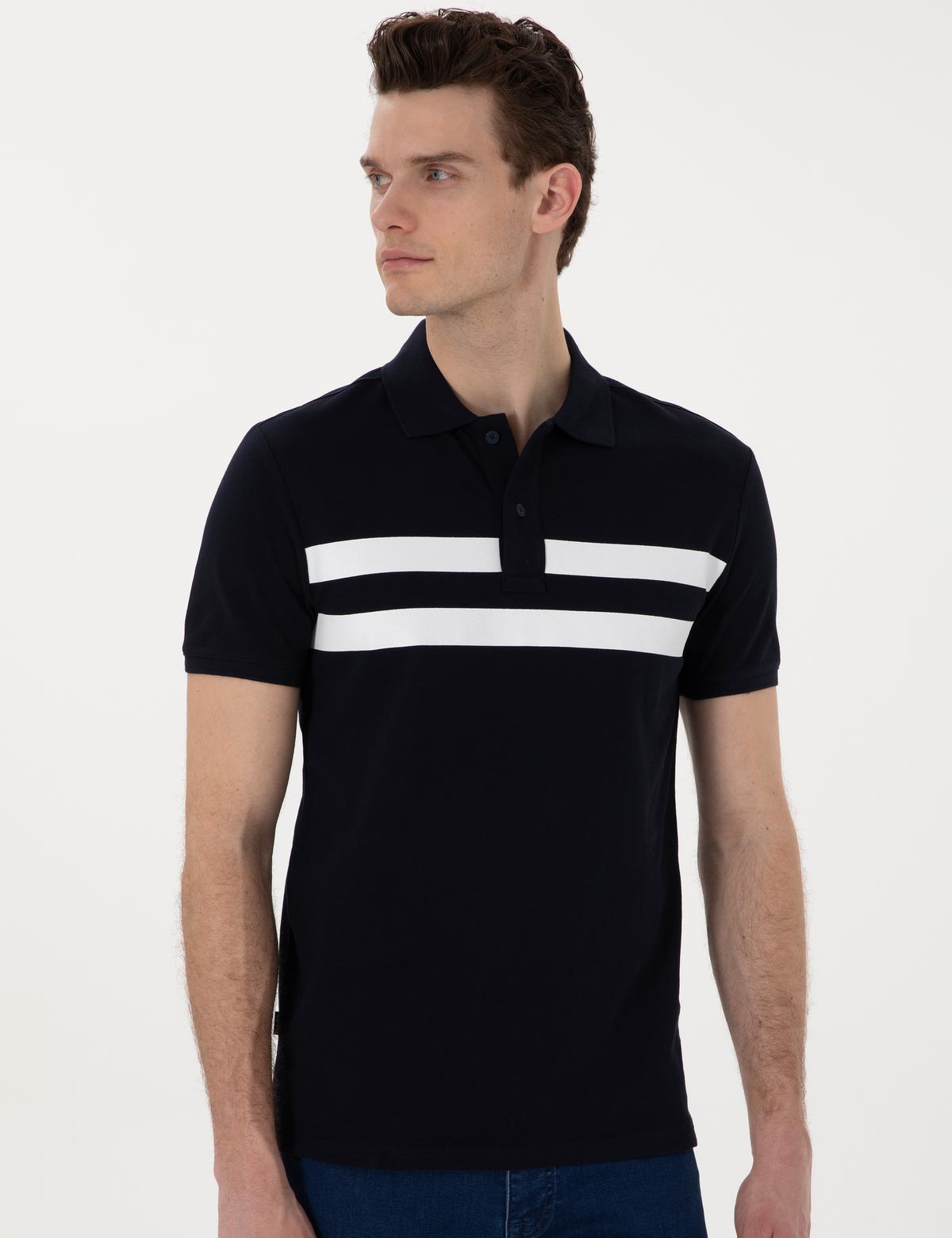 Lacivert Slim Fit Tişört - 50310154001