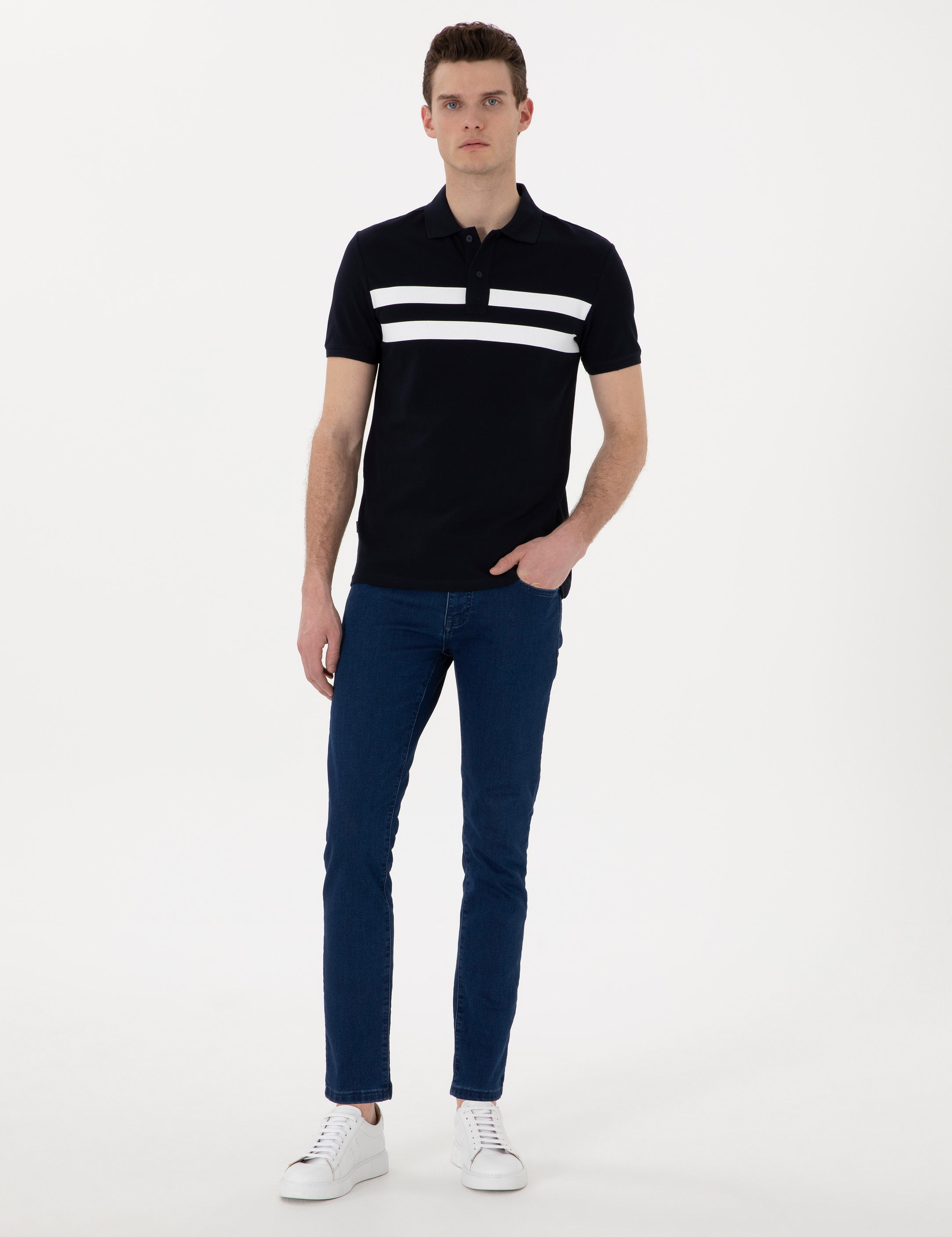 Lacivert Slim Fit Tişört