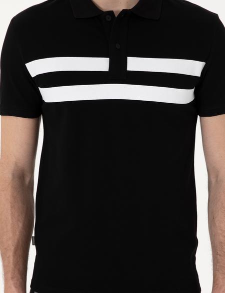 Siyah Slim Fit Tişört - 50310154010