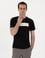 Siyah Regular Fit Isıya Duyarlı Renk Değiştiren Bisiklet Yaka Tişört