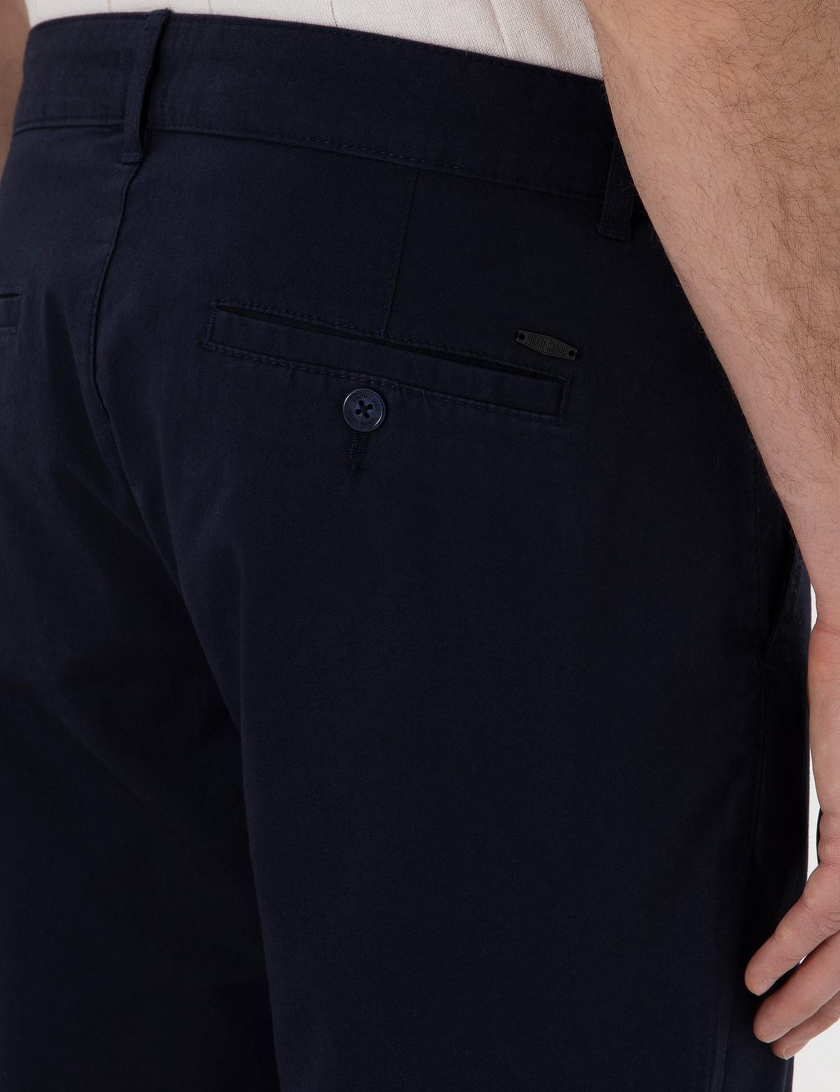 Lacivert Regular Fit Basic Kanvas Pantolon - 50308105102