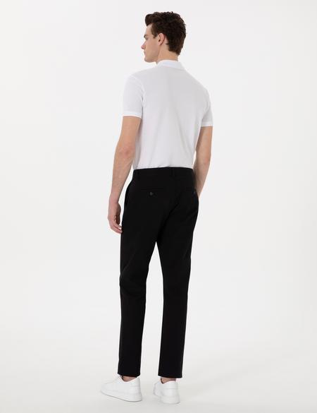 Siyah Regular Fit Basic Kanvas Pantolon - 50308105030