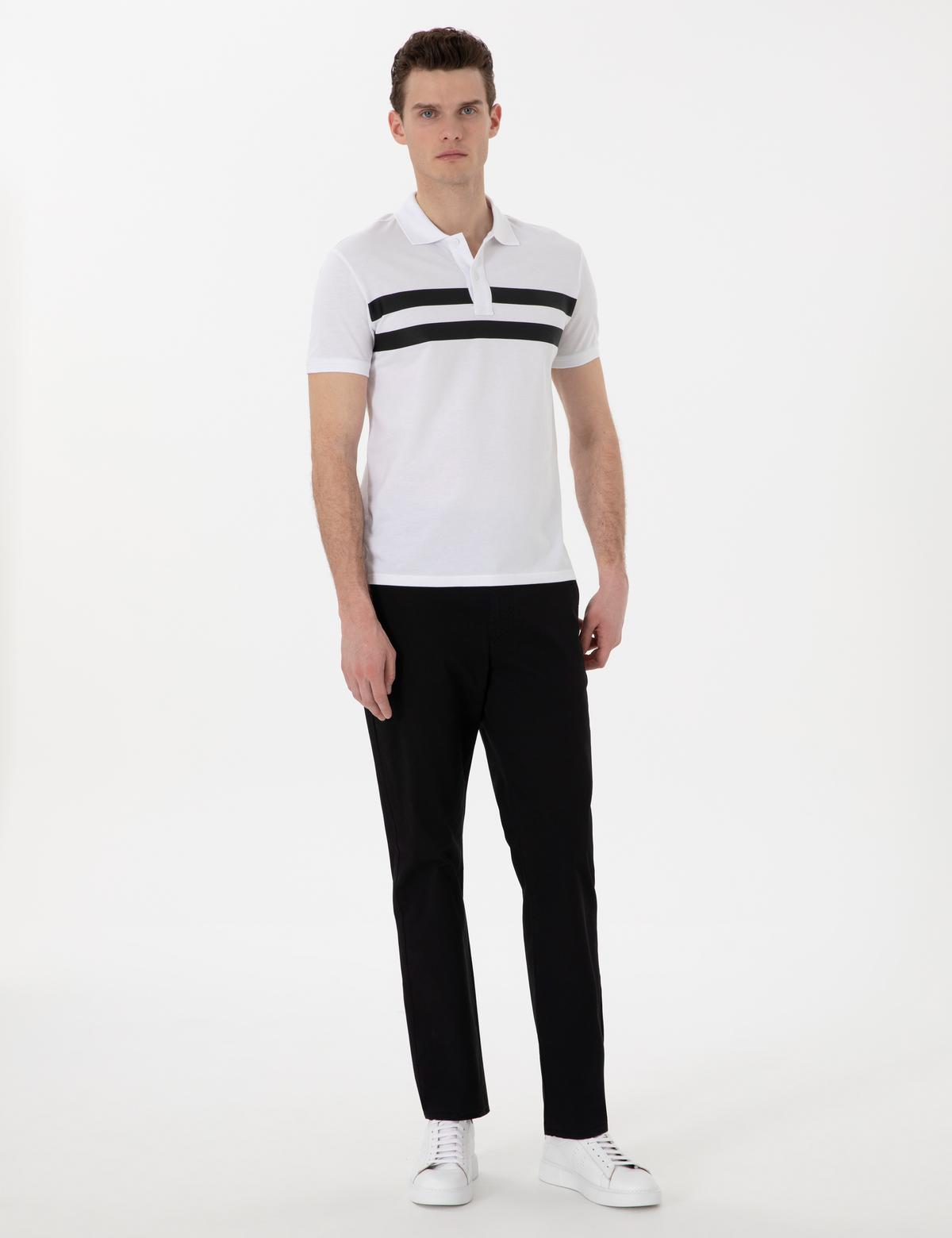 Siyah Regular Fit Basic Kanvas Pantolon