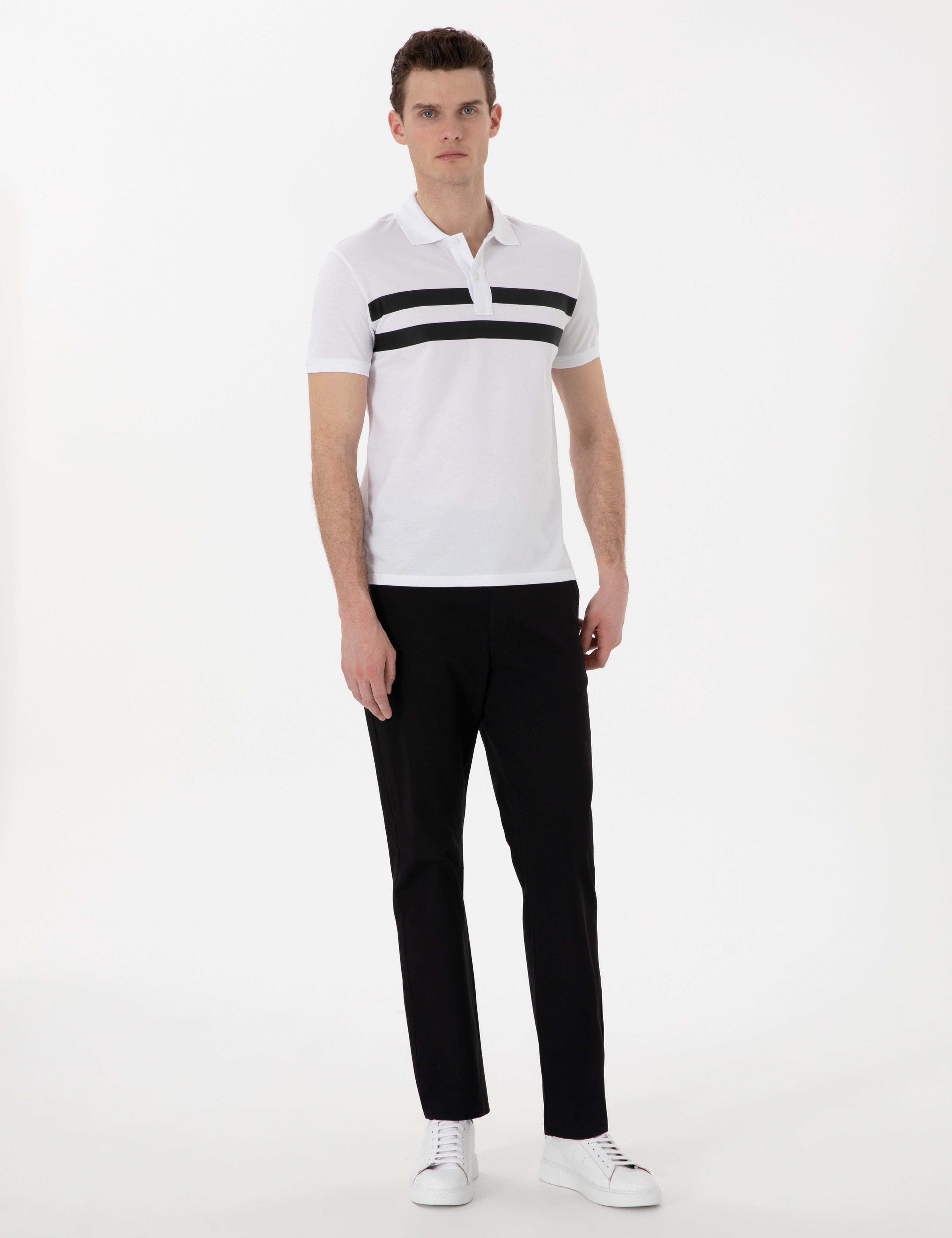 Siyah Regular Fit Basic Kanvas Pantolon