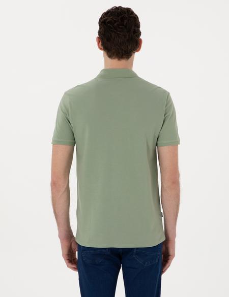 Yeşil Slim Fit Tişört - 50310154026