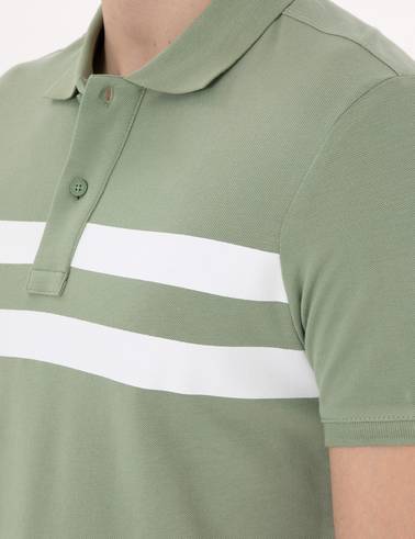 Yeşil Slim Fit Tişört