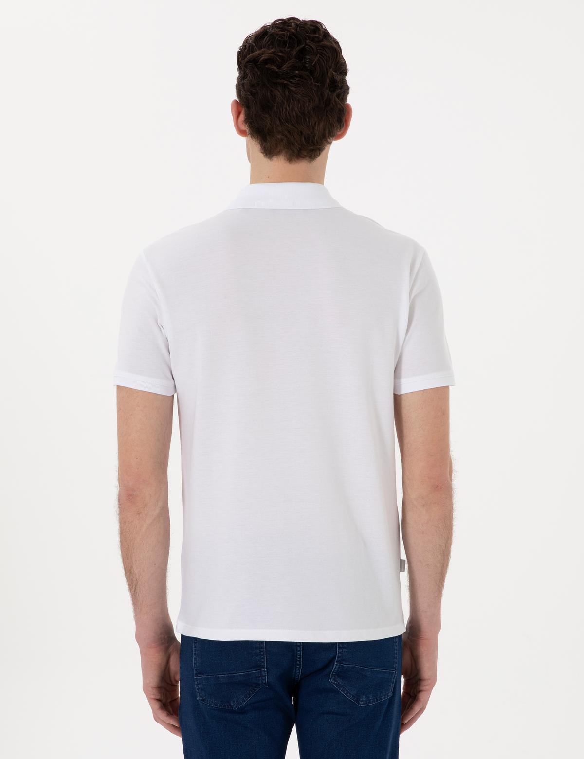 Beyaz Slim Fit Tişört - 50310154028