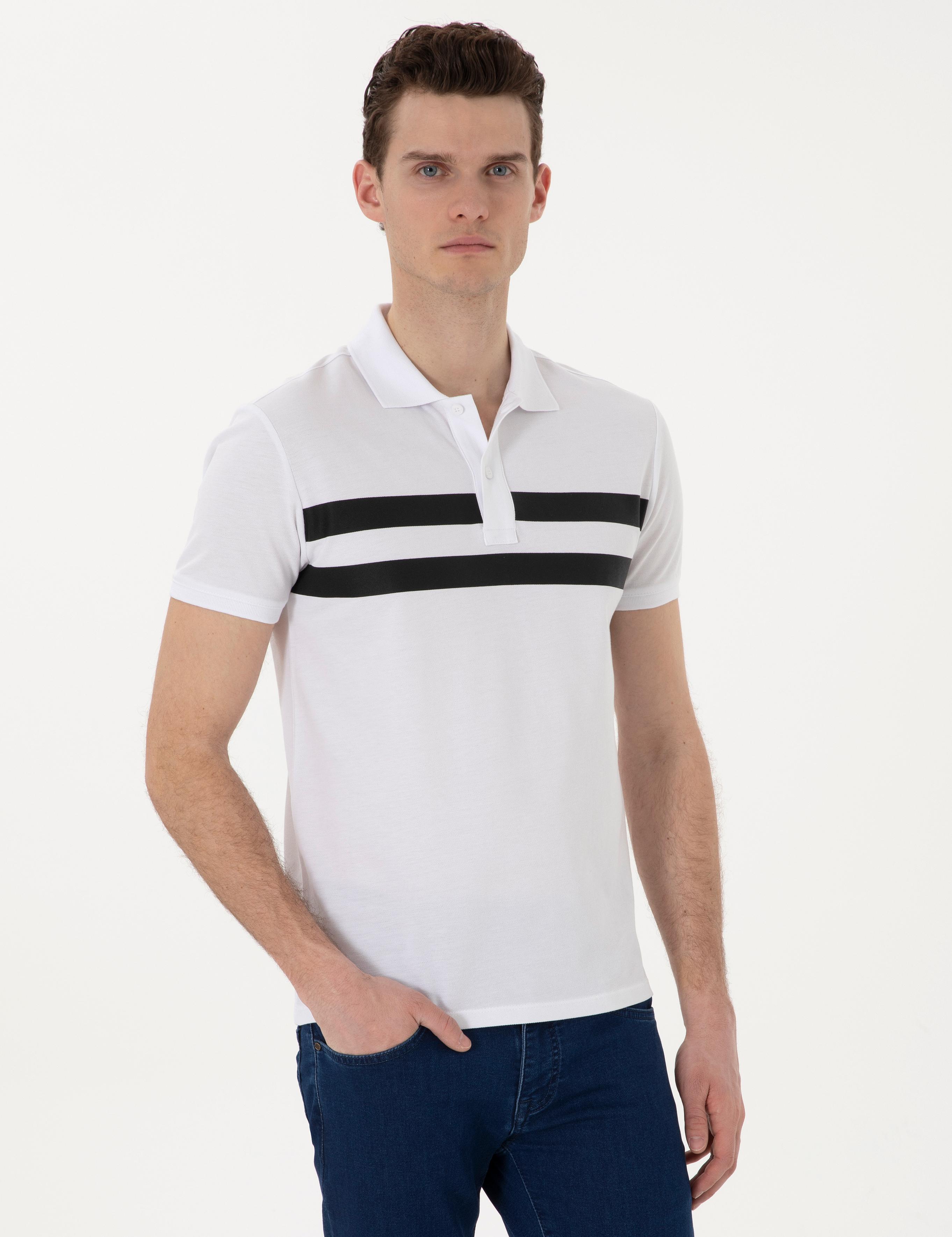 Beyaz Slim Fit Tişört