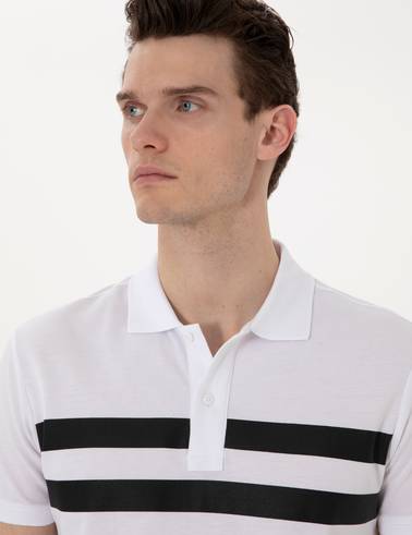 Beyaz Slim Fit Tişört