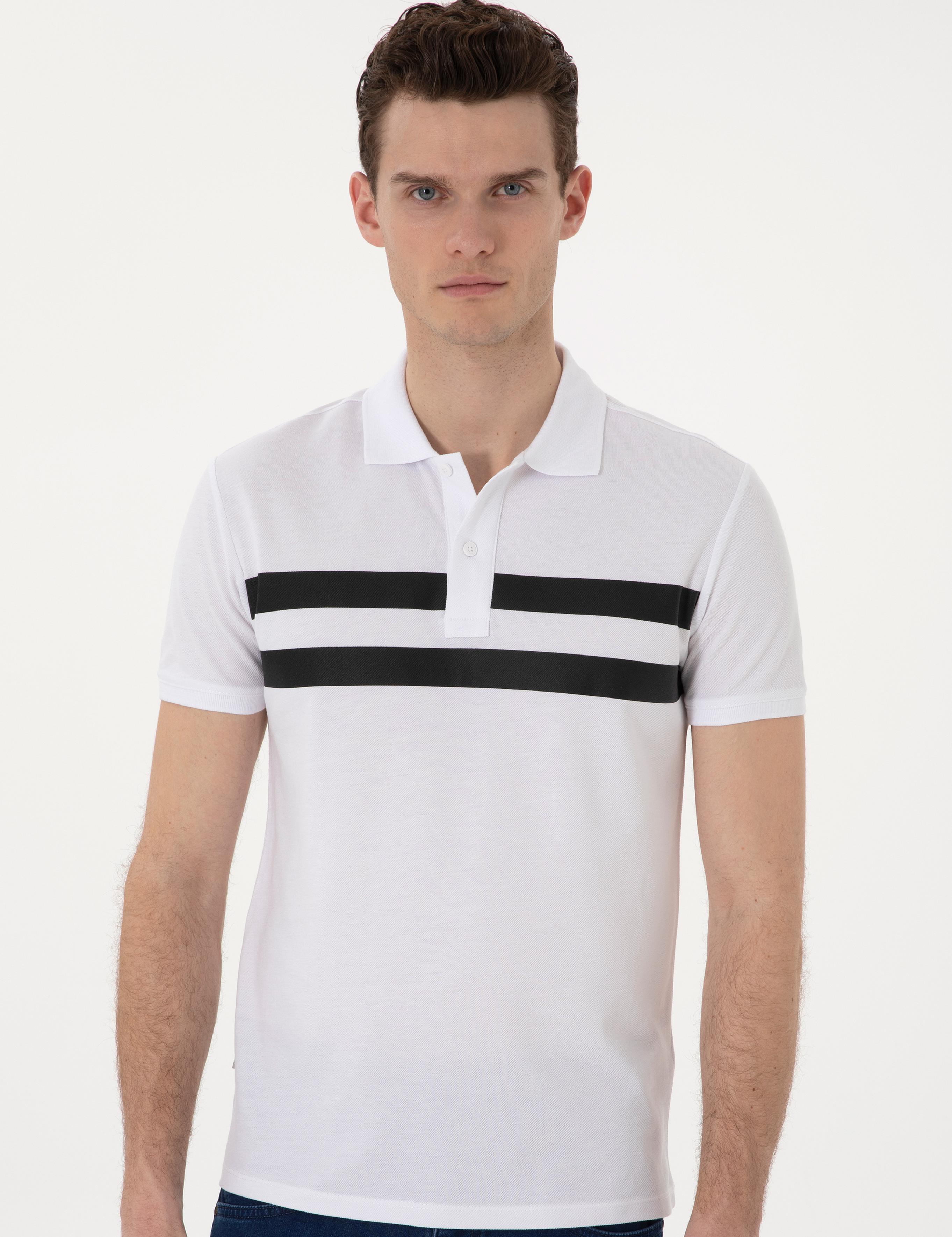 Beyaz Slim Fit Tişört