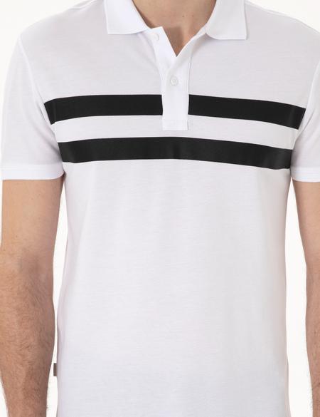 Beyaz Slim Fit Tişört - 50310154028