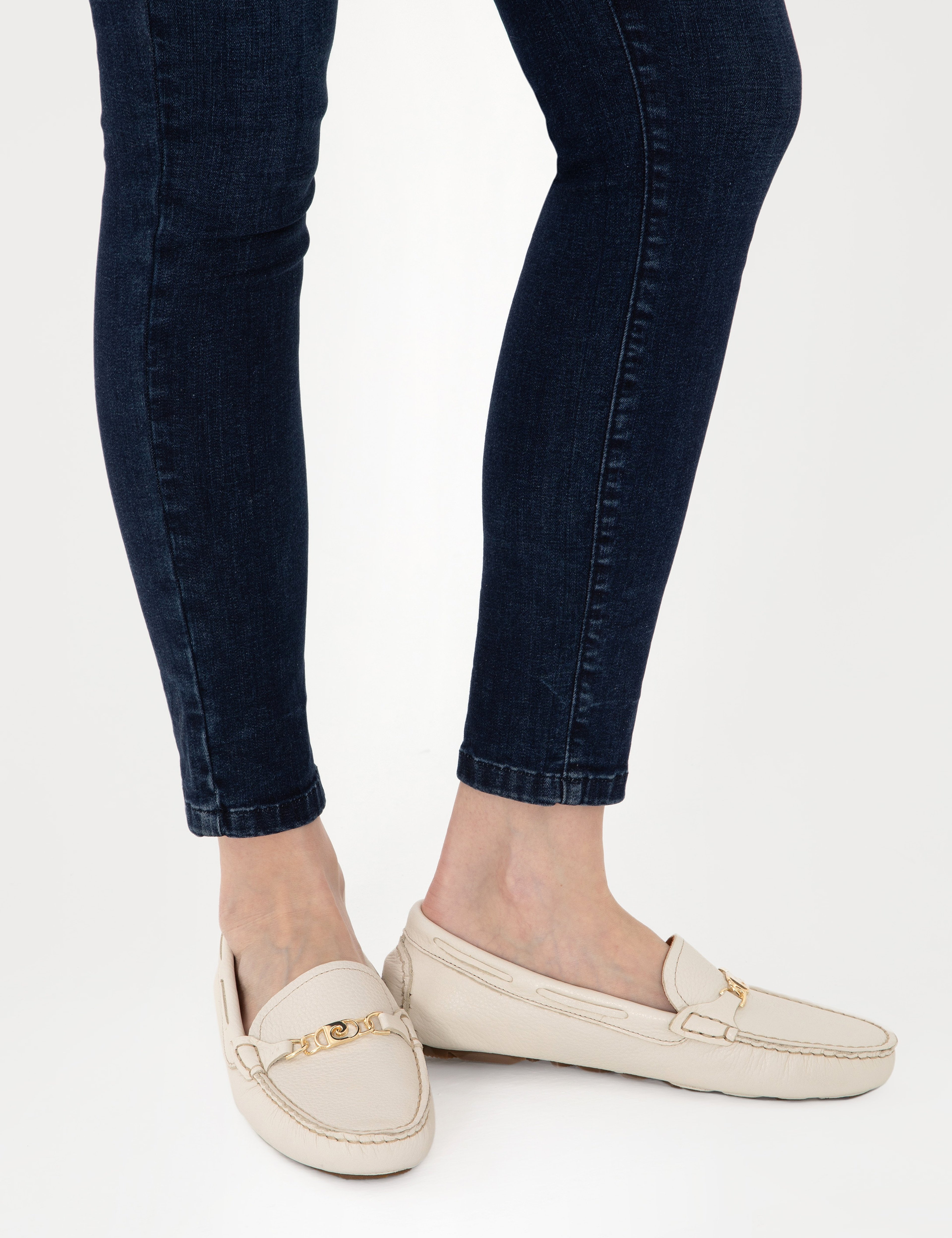 Ekru Deri Loafer