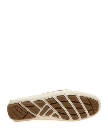 Ekru Deri Loafer