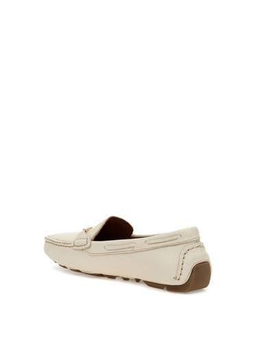 Ekru Deri Loafer