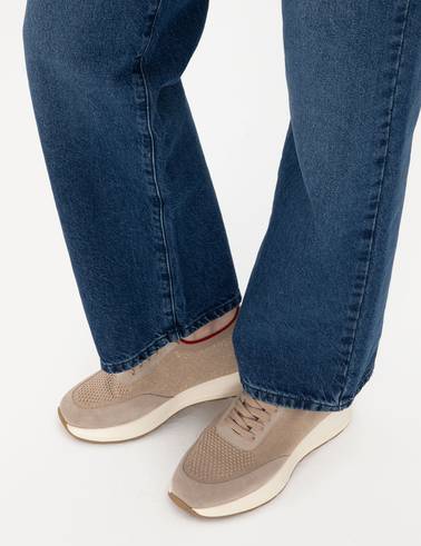 Bej Sneaker