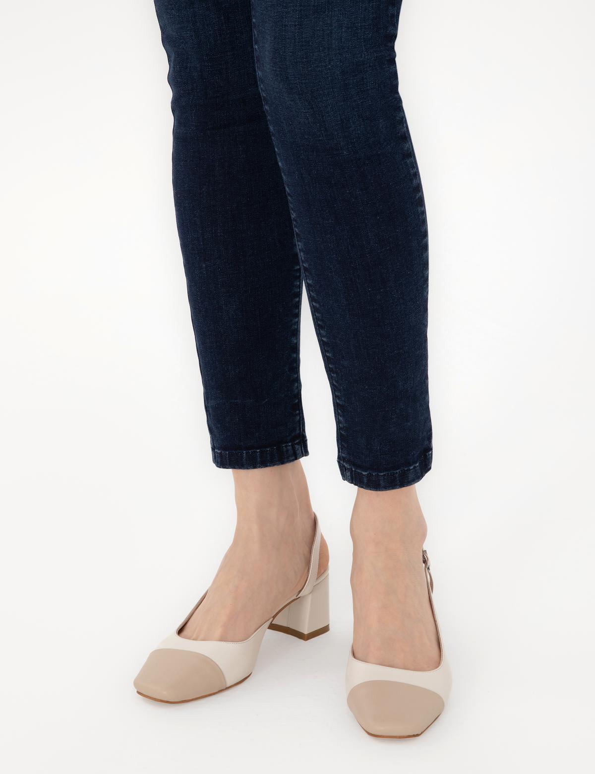 Bej Topuklu Ayakkabı - 50305343002