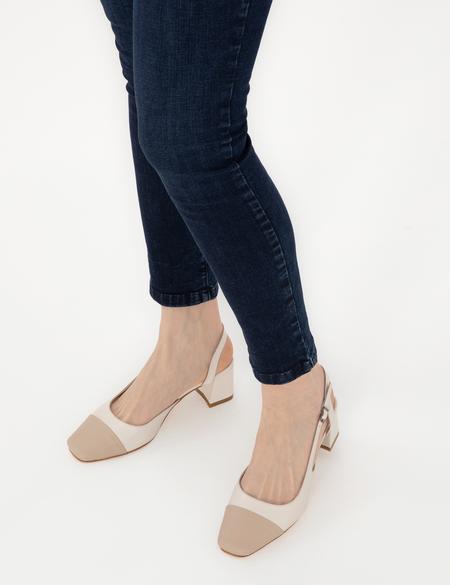 Bej Topuklu Ayakkabı - 50305343002