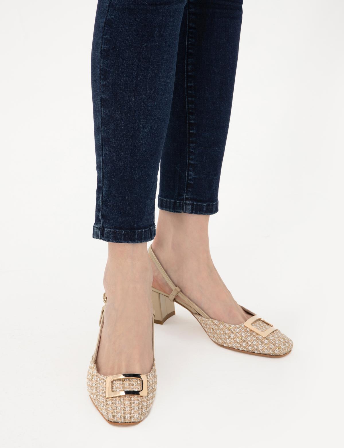 Bej Topuklu Ayakkabı - 50306403001