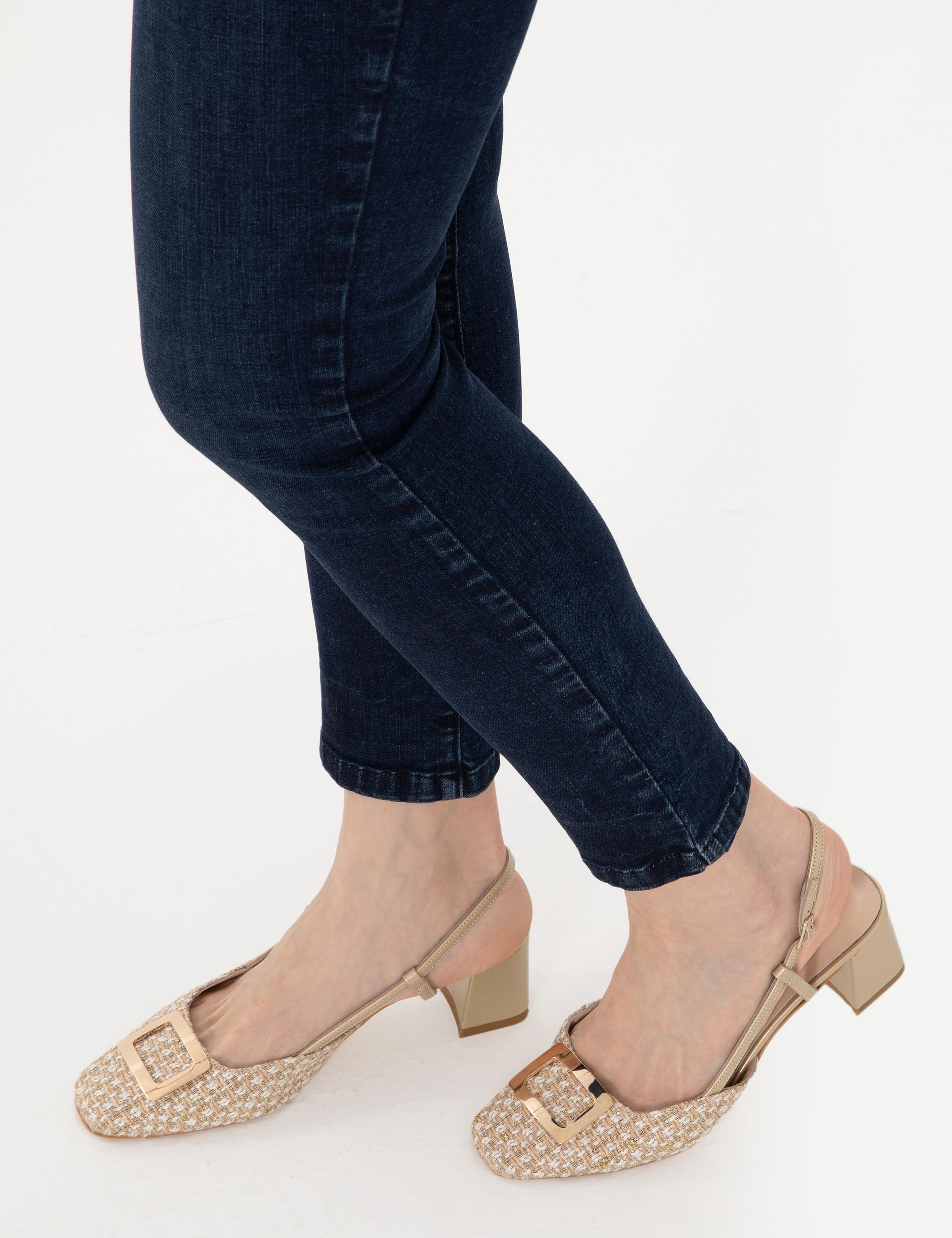 Bej Topuklu Ayakkabı