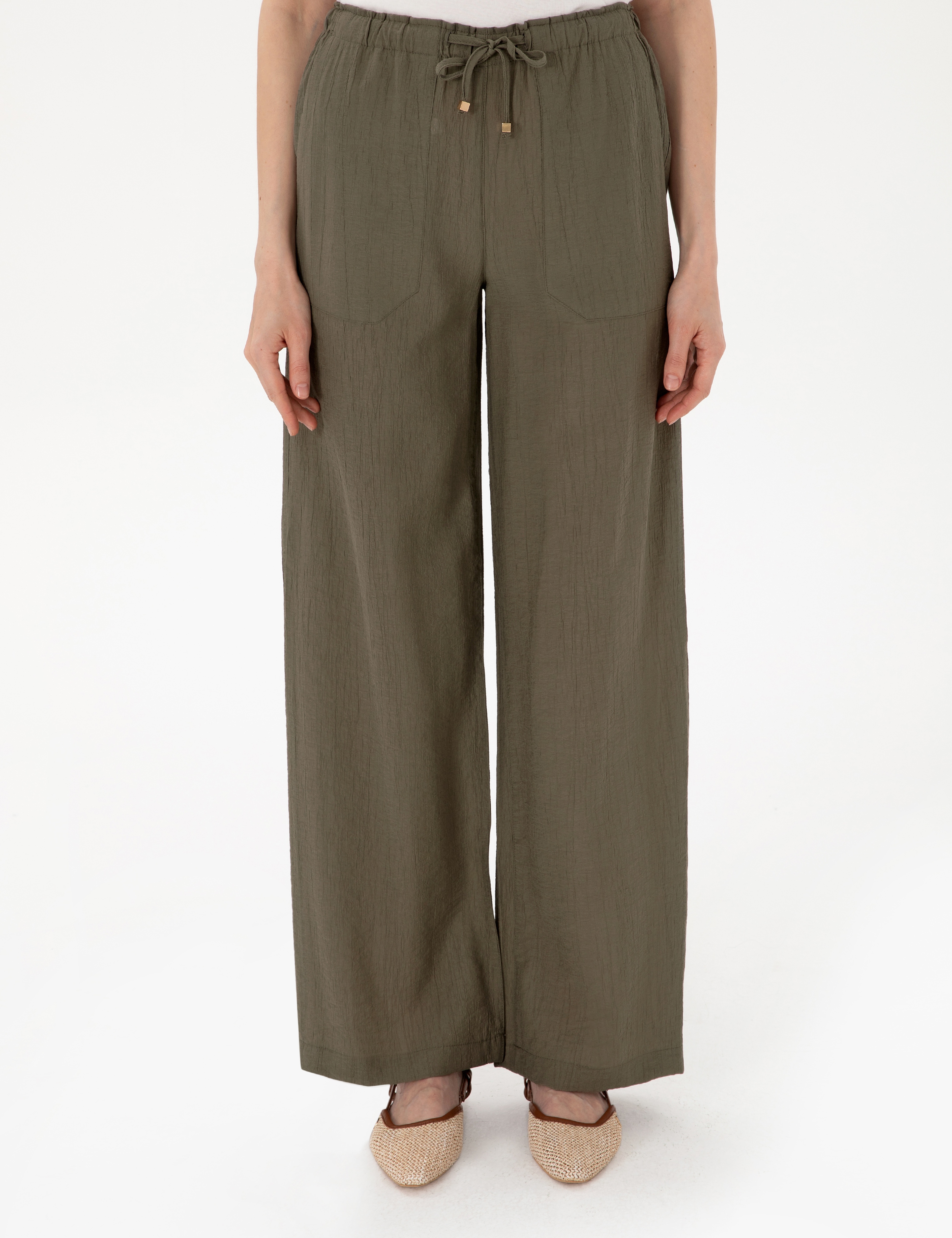 Haki Loose Fit Pantolon - Image 2