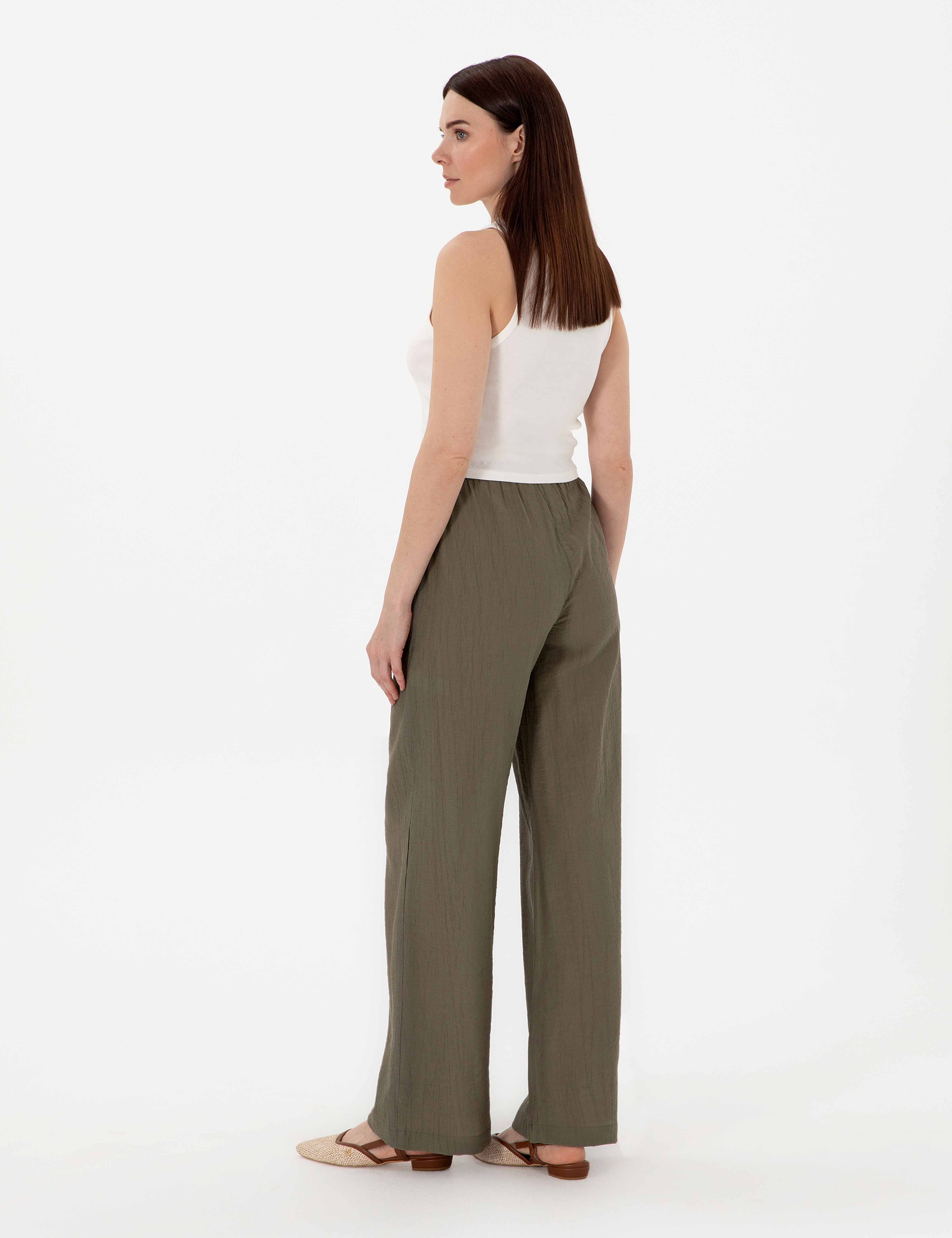 Haki Loose Fit Pantolon - Image 4