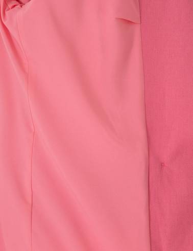 Pembe Comfort Fit keten Ceket