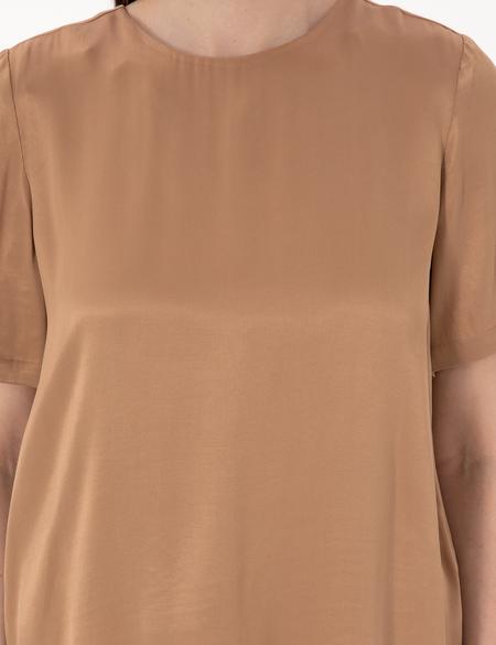 Kahverengi Comfort Fit Bluz - 50301143022