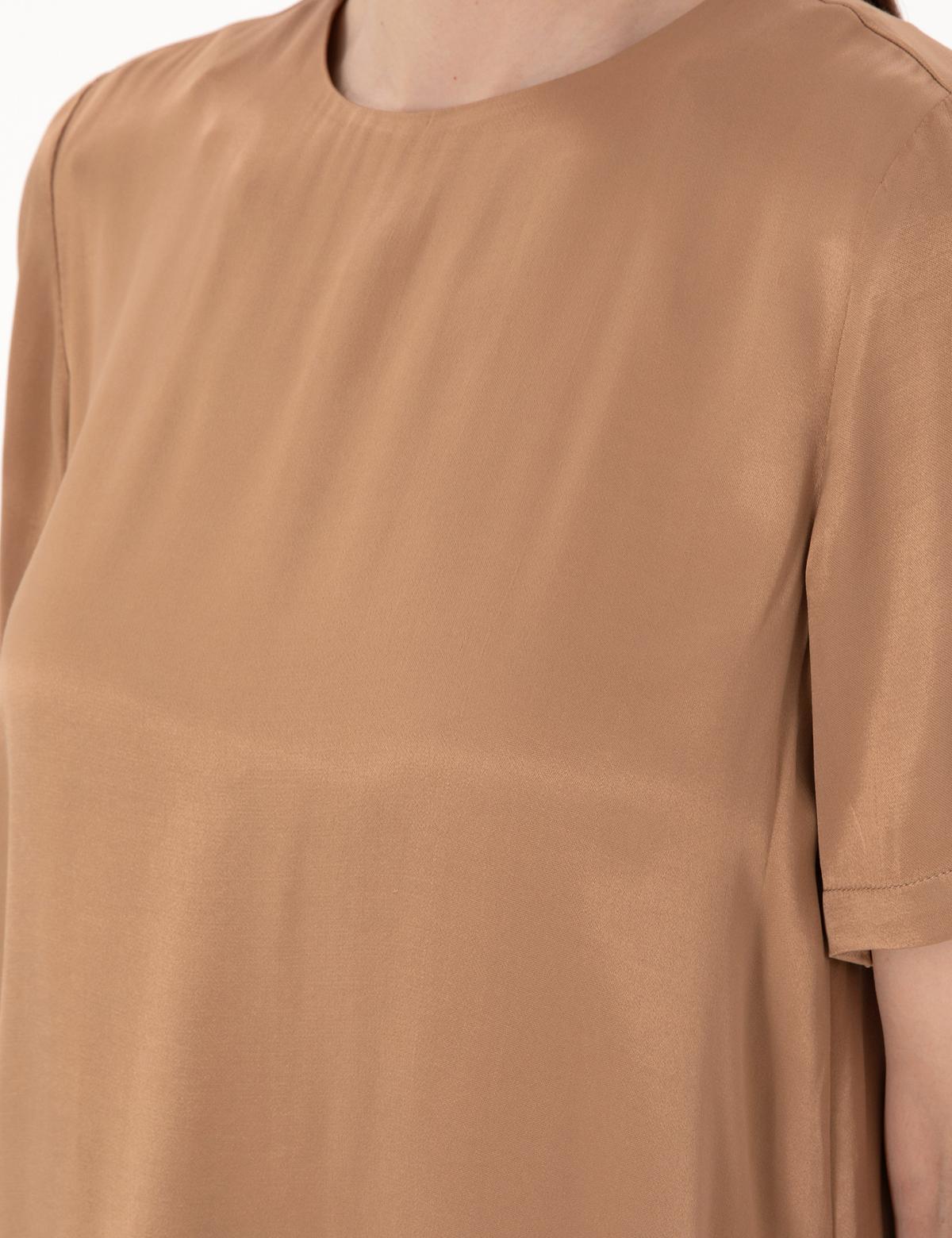 Kahverengi Comfort Fit Bluz - 50301143022