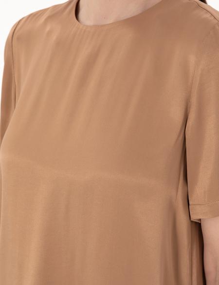 Kahverengi Comfort Fit Bluz - 50301143022