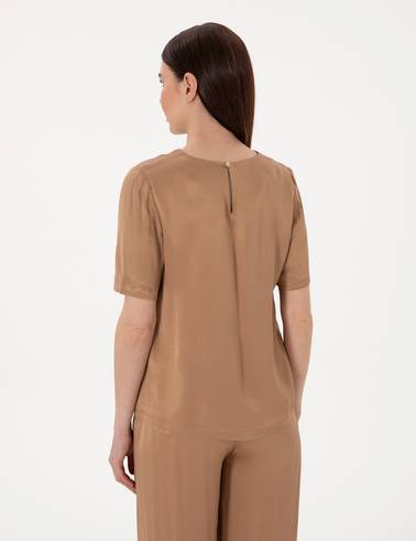 Kahverengi Comfort Fit Bluz