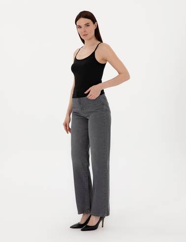 Siyah Ex. Slim Fit Örme Bluz
