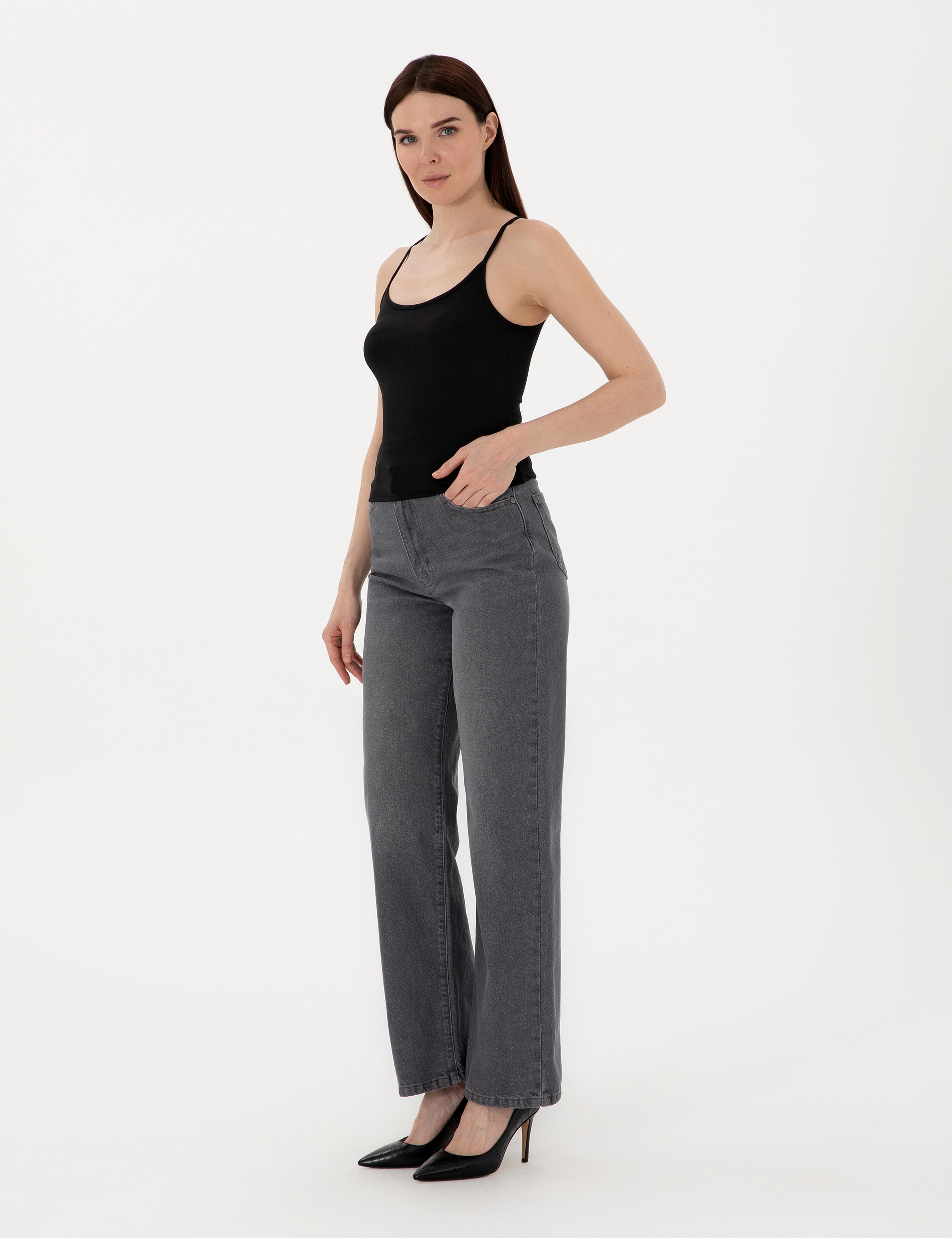 Siyah Extra Slim Fit Örme Bluz