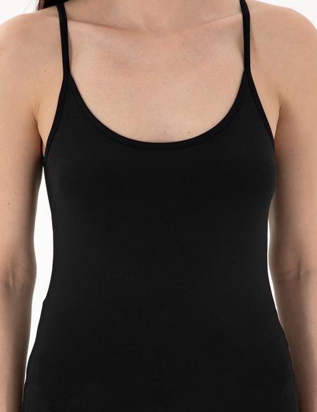 Siyah Ex. Slim Fit Örme Bluz - 50306559015