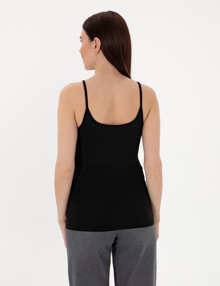 Siyah Ex. Slim Fit Örme Bluz - 50306559015