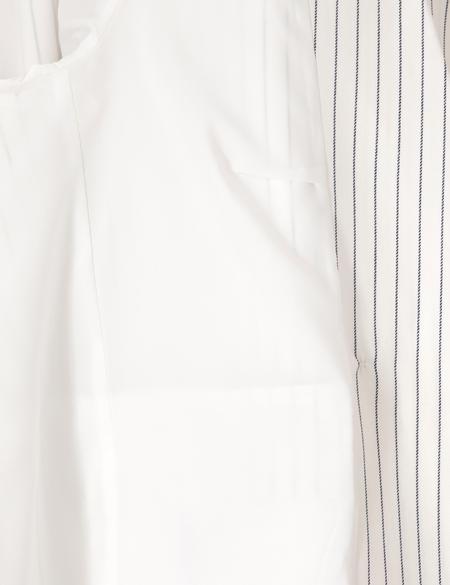 Ekru Keten Karışımlı Comfort Fit Kruvaze Ceket - 50300067007