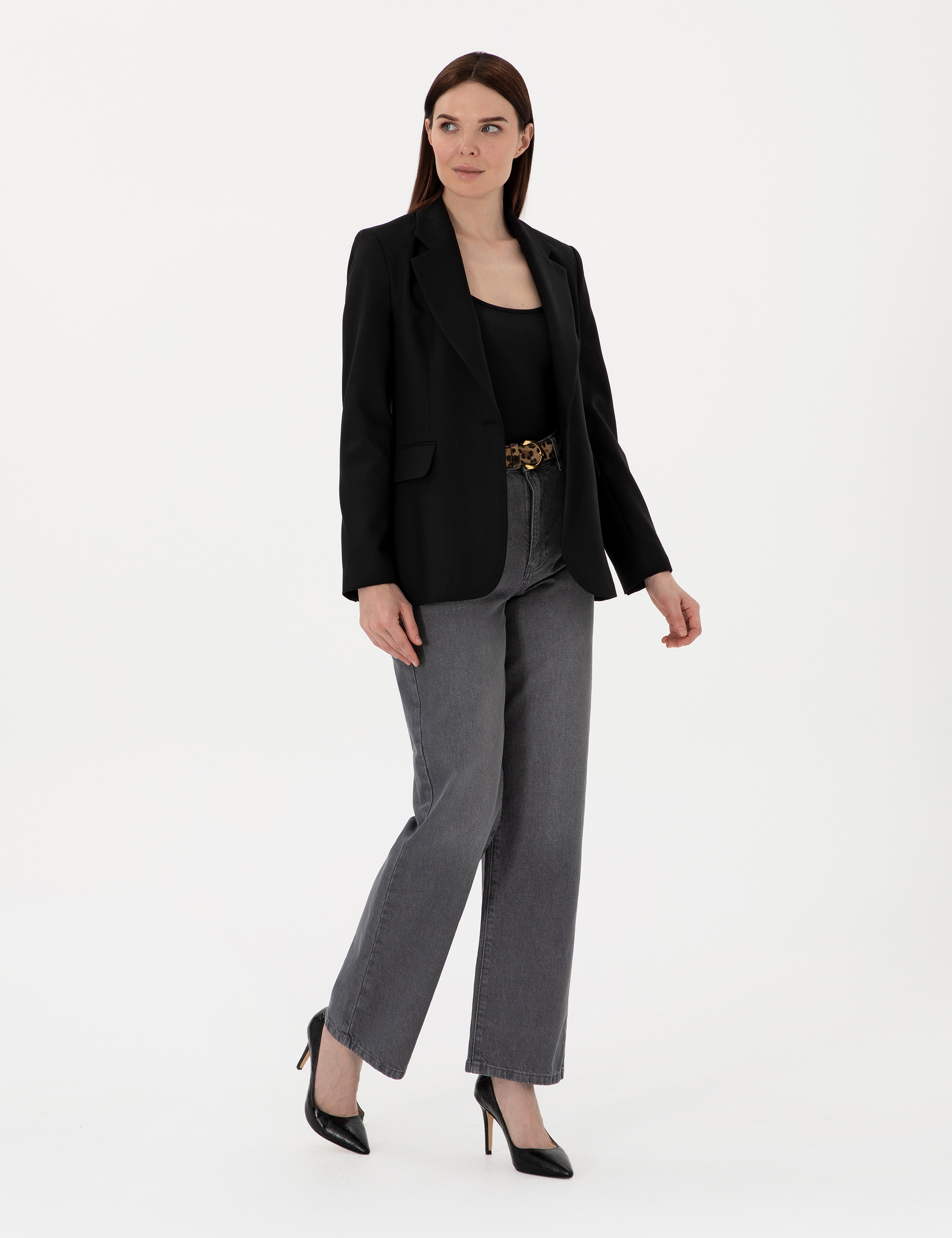 Siyah Slim Fit Ceket