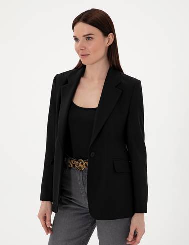 Siyah Slim Fit Ceket