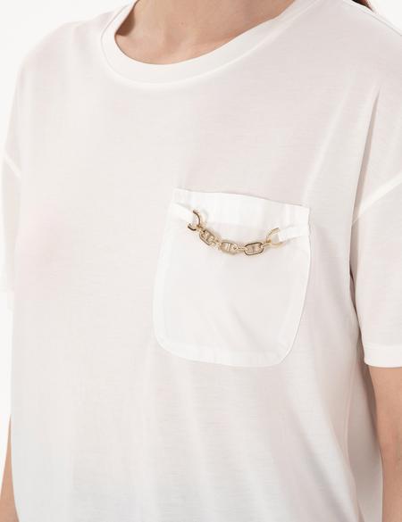 Beyaz Comfort Fit Tişört - 50301456020